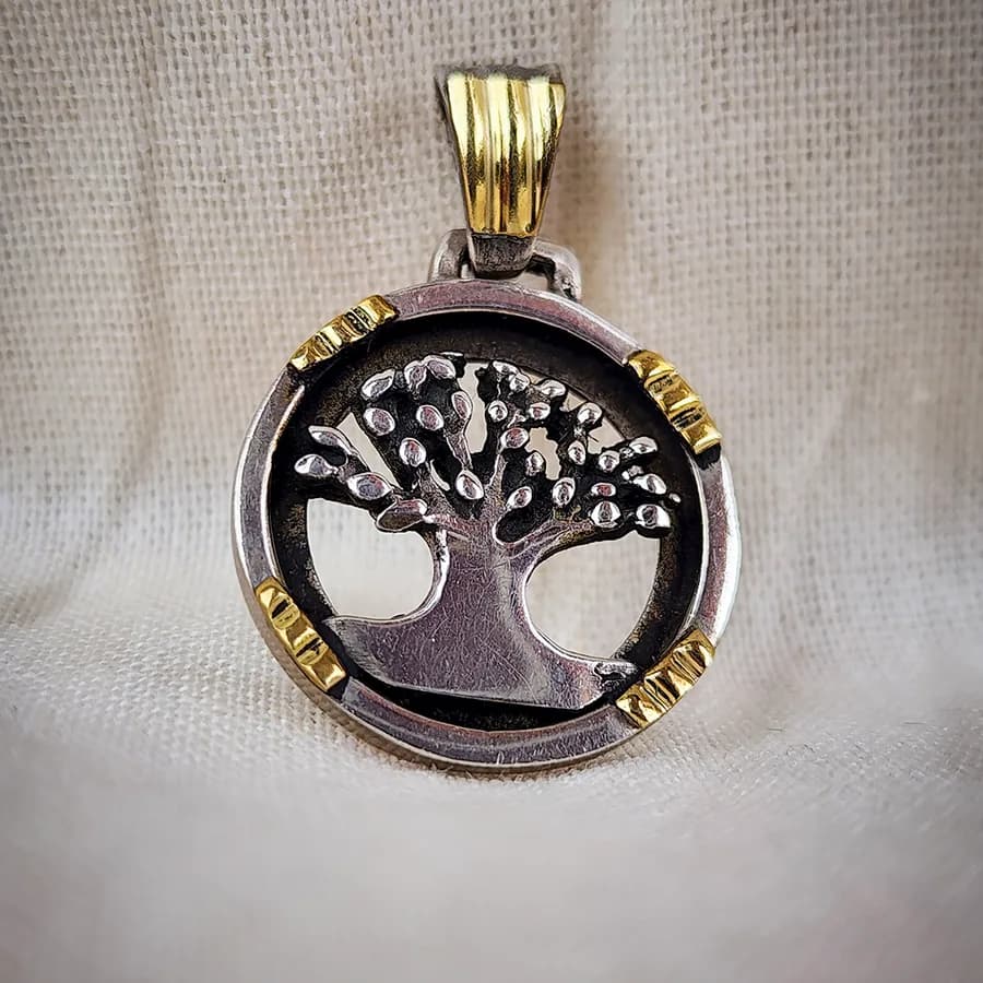 Dije Árbol de la Vida Plata y Oro
